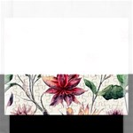 floral pattern Rectangular Jigsaw Puzzl Front