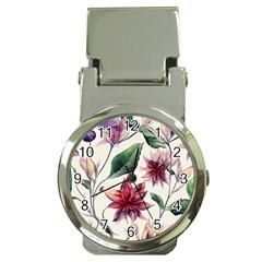 Floral Pattern Money Clip Watches by designsbymallika