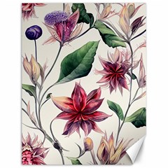 Floral Pattern Canvas 12  X 16 