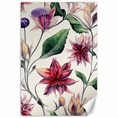 Floral Pattern Canvas 24  X 36 