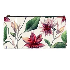 Floral Pattern Pencil Case