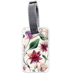 Floral Pattern Luggage Tag (one Side) by designsbymallika