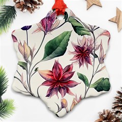 Floral Pattern Ornament (snowflake) by designsbymallika