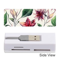 Floral Pattern Memory Card Reader (stick) by designsbymallika