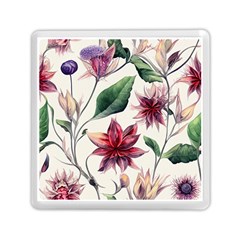 Floral Pattern Memory Card Reader (square) by designsbymallika