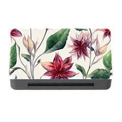 Floral Pattern Memory Card Reader With Cf by designsbymallika