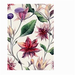 Floral Pattern Large Garden Flag (two Sides) by designsbymallika