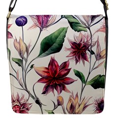 Floral Pattern Flap Closure Messenger Bag (s) by designsbymallika