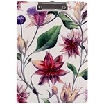 floral pattern A4 Acrylic Clipboard Front