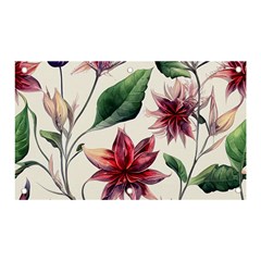 Floral Pattern Banner And Sign 5  X 3  by designsbymallika