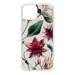 Floral Pattern Iphone 14 Tpu Uv Print Case by designsbymallika