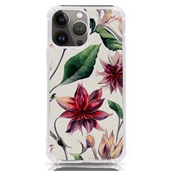 Floral Pattern Iphone 13 Pro Max Tpu Uv Print Case by designsbymallika