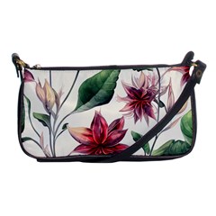 Floral Pattern Shoulder Clutch Bag by designsbymallika