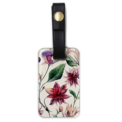 Floral Pattern Luggage Tag (one Side) by designsbymallika