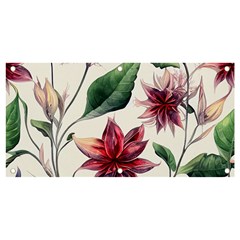 Floral Pattern Banner And Sign 4  X 2  by designsbymallika