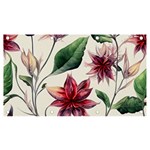 floral pattern Banner and Sign 7  x 4  Front