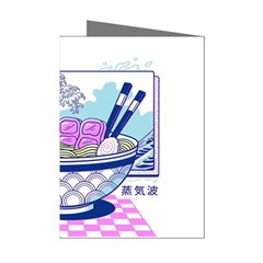 Ramen Kanji Vaporwave Artwork Minimalism Mini Greeting Cards (pkg Of 8) by Bangk1t