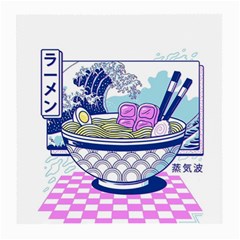 Ramen Kanji Vaporwave Artwork Minimalism Medium Glasses Cloth by Bangk1t