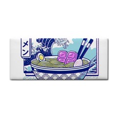 Ramen Kanji Vaporwave Artwork Minimalism Hand Towel by Bangk1t