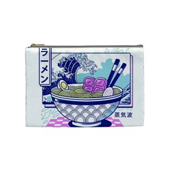 Ramen Kanji Vaporwave Artwork Minimalism Cosmetic Bag (medium) by Bangk1t