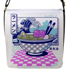 Ramen Kanji Vaporwave Artwork Minimalism Flap Closure Messenger Bag (s) by Bangk1t