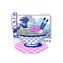 Ramen Kanji Vaporwave Artwork Minimalism Mini Round Pill Box (pack Of 3) by Bangk1t