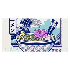 Ramen Kanji Vaporwave Artwork Minimalism Banner And Sign 6  X 3  by Bangk1t