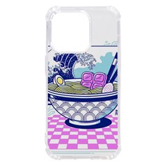 Ramen Kanji Vaporwave Artwork Minimalism Iphone 14 Pro Tpu Uv Print Case by Bangk1t