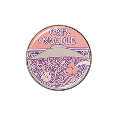 Ramen Kawaii Aesthetic Pink Hat Clip Ball Marker by Bangk1t