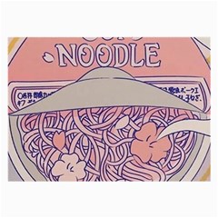 Ramen Kawaii Aesthetic Pink Large Glasses Cloth (2 Sides) by Bangk1t