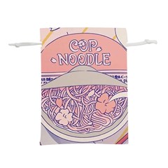 Ramen Kawaii Aesthetic Pink Lightweight Drawstring Pouch (s) by Bangk1t