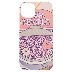 Ramen Kawaii Aesthetic Pink Iphone 14 Plus Black Uv Print Case by Bangk1t