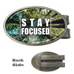 Stay Focused Focus Success Inspiration Motivational Money Clips (oval)  by Bangk1t