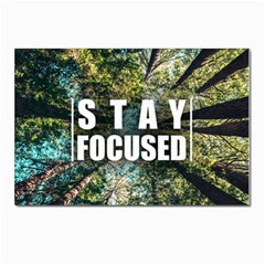 Stay Focused Focus Success Inspiration Motivational Postcard 4 x 6  (pkg Of 10) by Bangk1t