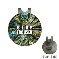 Stay Focused Focus Success Inspiration Motivational Hat Clips With Golf Markers by Bangk1t