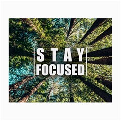 Stay Focused Focus Success Inspiration Motivational Small Glasses Cloth (2 Sides) by Bangk1t