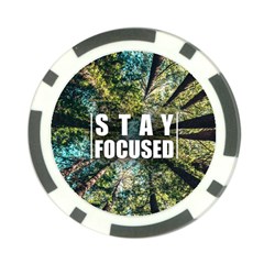 Stay Focused Focus Success Inspiration Motivational Poker Chip Card Guard by Bangk1t