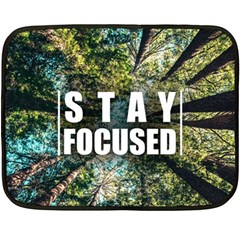 Stay Focused Focus Success Inspiration Motivational Fleece Blanket (mini) by Bangk1t