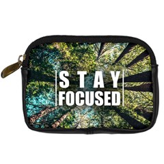 Stay Focused Focus Success Inspiration Motivational Digital Camera Leather Case by Bangk1t