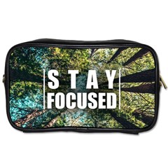 Stay Focused Focus Success Inspiration Motivational Toiletries Bag (one Side) by Bangk1t