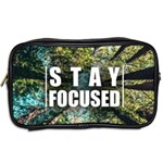 Stay Focused Focus Success Inspiration Motivational Toiletries Bag (Two Sides) Back