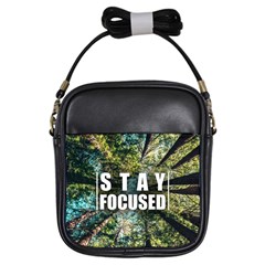 Stay Focused Focus Success Inspiration Motivational Girls Sling Bag by Bangk1t