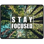 Stay Focused Focus Success Inspiration Motivational Fleece Blanket (Medium) 60 x50  Blanket Front