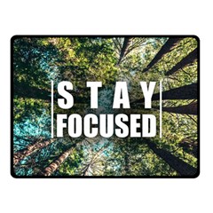 Stay Focused Focus Success Inspiration Motivational Fleece Blanket (small) by Bangk1t