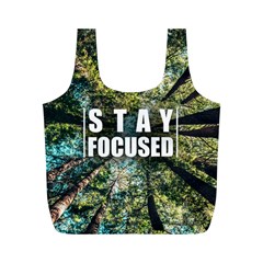 Stay Focused Focus Success Inspiration Motivational Full Print Recycle Bag (m) by Bangk1t