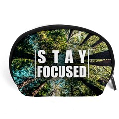 Stay Focused Focus Success Inspiration Motivational Accessory Pouch (large) by Bangk1t