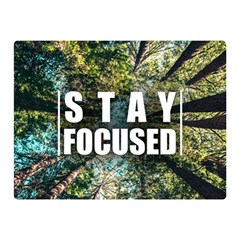 Stay Focused Focus Success Inspiration Motivational Two Sides Premium Plush Fleece Blanket (mini) by Bangk1t