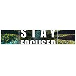 Stay Focused Focus Success Inspiration Motivational Large Premium Plush Fleece Scarf  Back