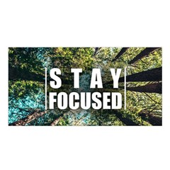 Stay Focused Focus Success Inspiration Motivational Satin Shawl 45  X 80  by Bangk1t