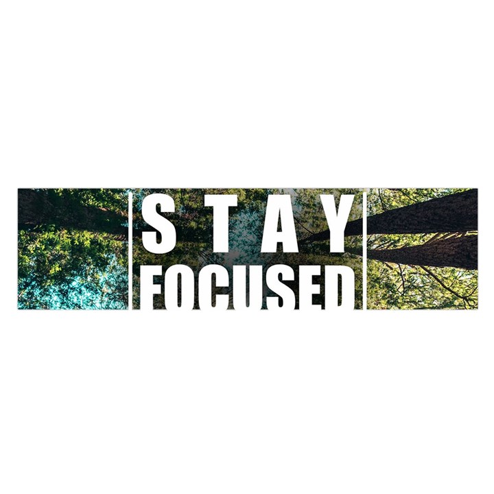 Stay Focused Focus Success Inspiration Motivational Oblong Satin Scarf (16  x 60 )